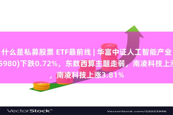 什么是私募股票 ETF最前线 | 华富中证人工智能产业ETF(515980)下跌0.72%，东数西算主题走弱，南凌科技上涨3.81%